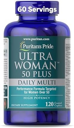 Puritan's Pride Ultra Woman 50 Plus Daily Multivitamin, 120 Count