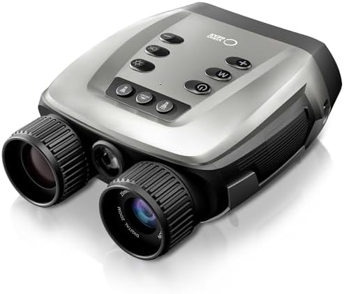 VisioGear Night Vision Binoculars - Night Thunder X3 4K Night Vision Goggles for Adults, AI Color Mode, 2000ft Range, 5000mAh Battery, 32GB Card for Camping & Security