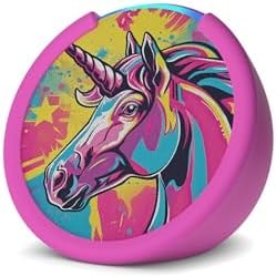 Amazon Echo Pop Kids (newest model), Enjoy age-appropriate audiobooks, sleep routines and Alexa+ experiences to create and learn, Unicorn design