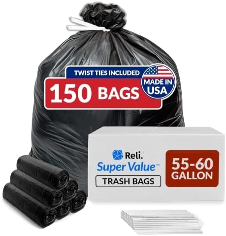 Reli. 55-60 Gallon Trash Bags Heavy Duty