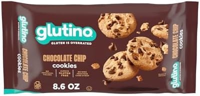 Glutino Gluten Free Chocolate Chip Cookies, Decadent Cookies, 8.6 Ounce (07035)