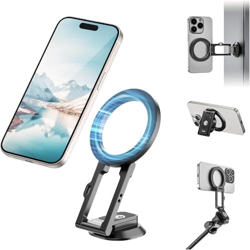 ULANZI MA50 Phone Holder for Magsafe, Aluminium Magnetic Phone Tripod Stand