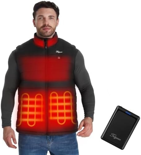 Telguua Heated Vest for Men with Battery Pack Included Men's Heated Vests