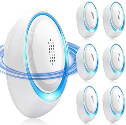2026 Upgraded Ultrasonic Pest Repeller Indoor, Pest Control Insect Plug in, Mouse Repellent Indoor, Electric Rodent Repellent Plug-in for Roach, Bugs, Ant, Mosquito, Mice, Spider, Rat,6 Pack