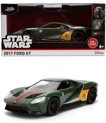 Jada Star Wars Boba Fett 2017 Ford GT – 1:32 Scale Hollywood Rides Die-Cast Collectible Car Toys – Toy for Collectors and Fans