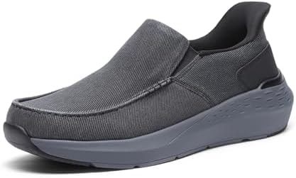 Bruno Marc Men's Hands Free Slip on Loafers Casual Sneakers Canvas Walking Shoes,Size 10,Black,BMUMLS2409