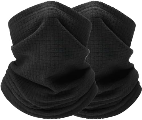 2PCS Winter Neck Gaiter Thermal Neck Warmer Cold Weather Ski Face Mask