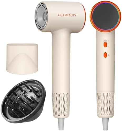 High-Speed Ionic Hair Dryer with Diffuser, 110k RPM Fast-Drying Blow Dryer