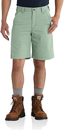 Carhartt Men's Relaxed 10" Rigby Dungaree Short, Jade, W54
