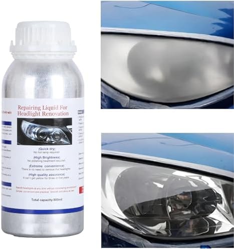 ROYWOO Car Headlight Restoration Liquid 600ml (800g), Auto Headlight Scratch Restoring Fluid, Headlight Lens Polish Repair Liquid for Repair of Scratch,Yellowed, Haze, Cracked Headlamp