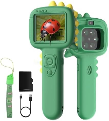 Microscope Camera for Kids Gifts Toys- Handheld Pocket Microscope Autofocus