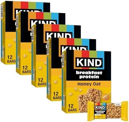 KIND Breakfast Protein Bars, Honey Oat, 8g Protein, Gluten Free, 30 ct