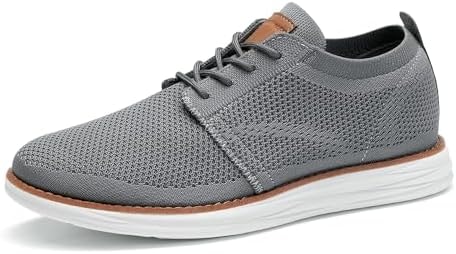 Bruno Marc Men's KnitFlex Breeze Casual Dress Sneakers,Dark Grey,14