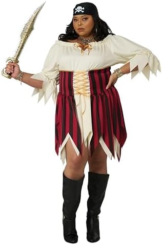 California Costumes, Women's Sultry Sea Pirate, Size 1XL
