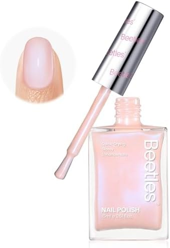 Beetles Nail Polish, Nude Nail Polish Glossy Nail Lacquer Nail Concealer