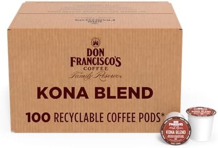 Don Francisco's Kona Blend Single Serve Coffee Pods, Medium Roast, 100ct