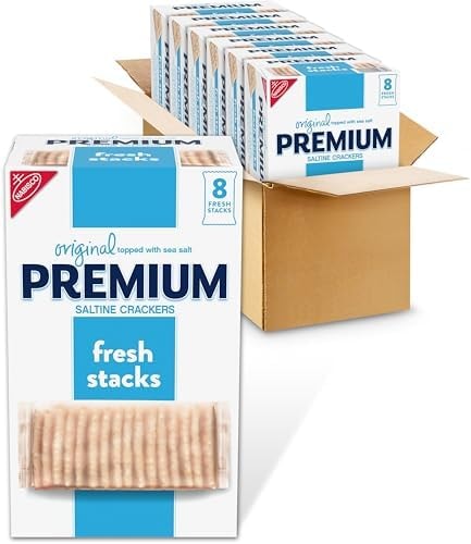 Premium Fresh Stacks Original Saltine Crackers, 48 Multi Snack Packs