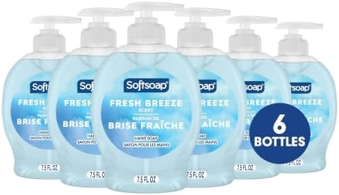 Softsoap Liquid Hand Soap, Fresh Breeze - 7.5 Fl Oz (Pack of 6)