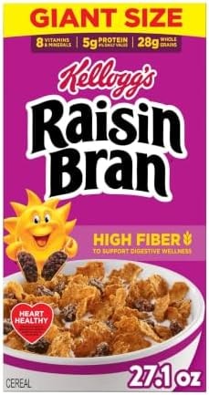 Kellogg's Raisin Bran Original Giant Size Breakfast Cereal 27.1 oz