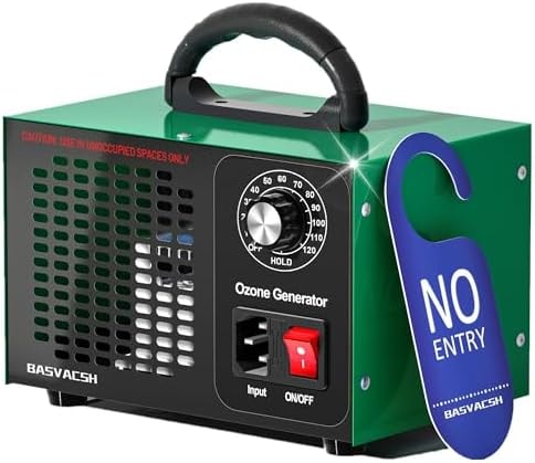 Ozone Generator 45,000mg/h, Home/Industrial O3 Car Deodorizer. Ozone Machine Air Ionizer Ozone Odor Eliminator for Strong Odor. Odor Eliminator for Home, Car, Pet. Room Deodorizer For 2500 sq ft.