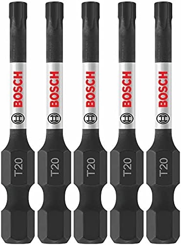 BOSCH ITT20205 5-Pack 2 In. Torx #20 Impact Tough Screwdriving Power Bits
