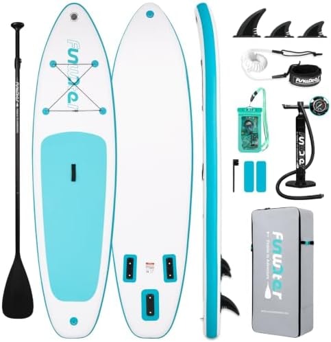 FunWater Inflatable Stand Up Paddle Board with Beginners SUP Accessories