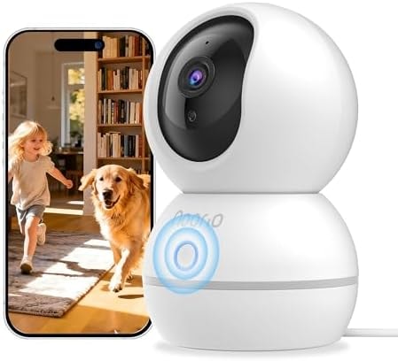 Noorio 2K Indoor Camera Wireless, Baby Monitor Pet Camera, 2-Way Audio
