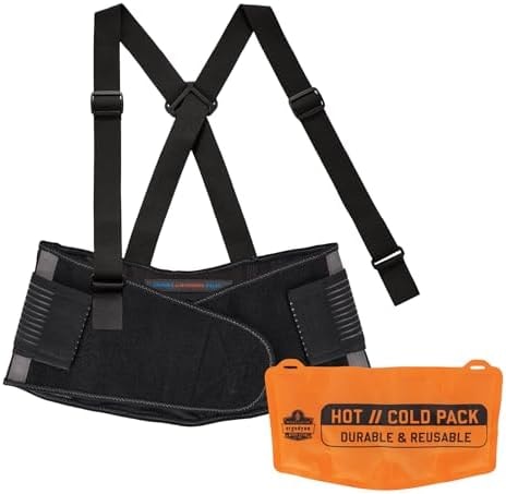 Ergodyne ProFlex 1675 Back Support Brace Belt with Warming and Cooling Pack