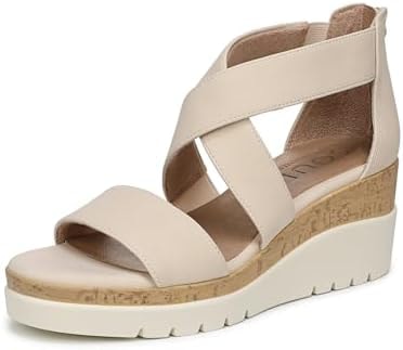 Naturalizer SOUL Women's Goodtimes Wedge Sandal Porcelain 8 M