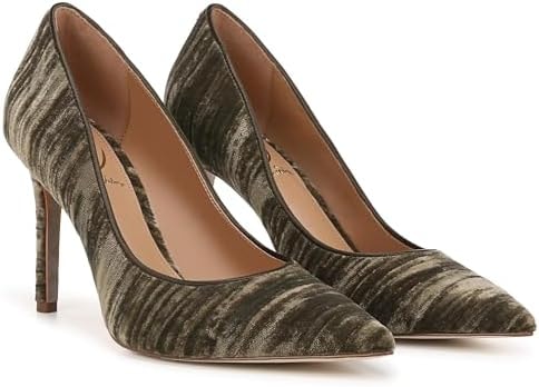 Sam Edelman Women's Hazel Pump Winter Moss Velvet 10 Medium