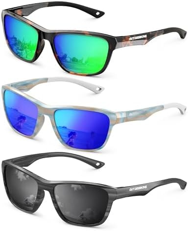 KALIYADI Polarized Sunglasses Men Womens-Sunglasses: Sun Glasses Lightweight Frame for Driving Fishing UV400 Protection