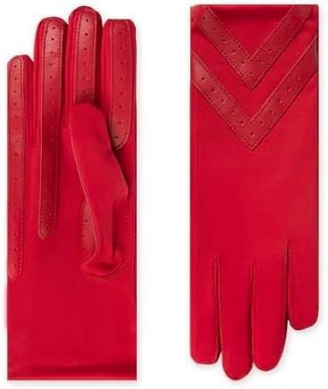 isotoner Women's Water Repellent Touchscreen Chevron Heritage Spandex Gloves