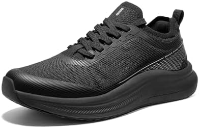 Bruno Marc Men's Casual Mesh Sneakers Walking Shoes,All Black,10.5
