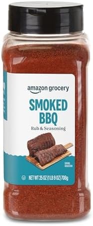 Amazon Grocery, Smoked BBQ Rub & Seasoning, 25 Oz