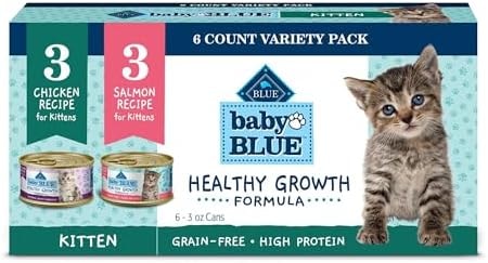 Blue Buffalo Baby Blue Chicken & Salmon Kitten Wet Cat Food Variety Pack