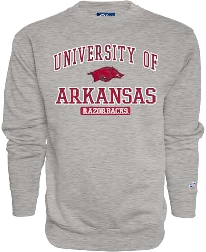 Blue 84 Men's Standard Crewneck Sweatshirt Twill Applique Grey, Medium