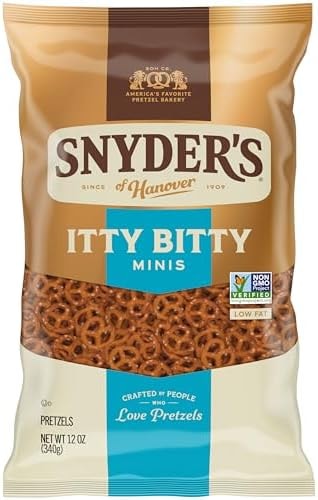 Snyder's of Hanover, Itty Bitty Minis Pretzels, 12 Oz Bag