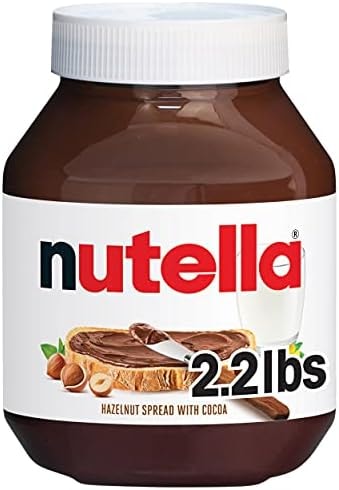 Nutella Hazelnut Spread with Cocoa, Creamy Hazelnut Spread, Breakfast Favorite, 35.3 oz Jar
