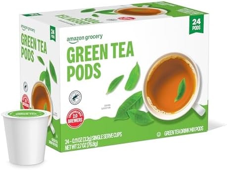 Amazon Grocery, Green Tea Pods, 2.7 Oz, 24 Ct (Previously Happy Belly)
