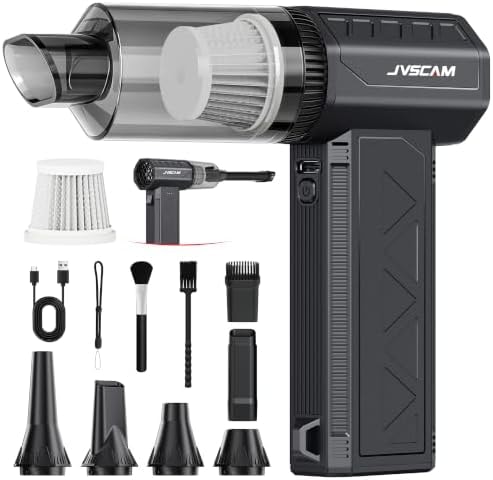 Compressed Air Duster&Vacuum Cleaner, 3-in-1 150000RPM Cordless Air Blower