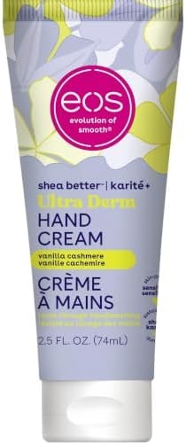 eos Shea Better Hand Cream - Vanilla Cashmere Hand Lotion | Instant Hydration + Lasting Protection | 2.5 oz