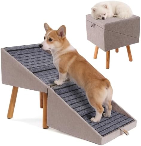 Dog ramp for Couch 2-in-1 Pet Steps & Ottoman