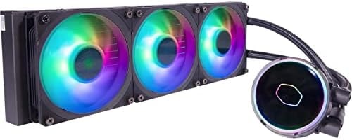 Cooler Master MasterLiquid PL360 Flux Close-Loop AIO CPU Liquid Cooler, Gen2 ARGB Dual Loop Pump, 360mm Radiator, PL-Flux 120 PWM Fans, AMD Ryzen AM5/AM4, Intel LGA1700/1200 (MLY-D36M-A23PZ-R1)