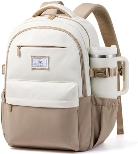 LOVEVOOK Laptop Backpack for Women & Teens, College Bag/40oz Cup Buckle