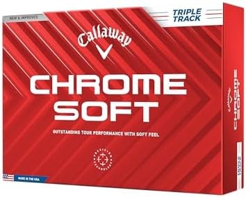 Callaway Golf Chrome Soft Golf Balls (Triple Track (White)