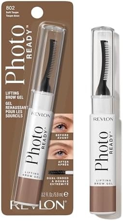 Revlon PhotoReady Lifting Brow Gel, 802 Soft Taupe, 0.23 fl oz