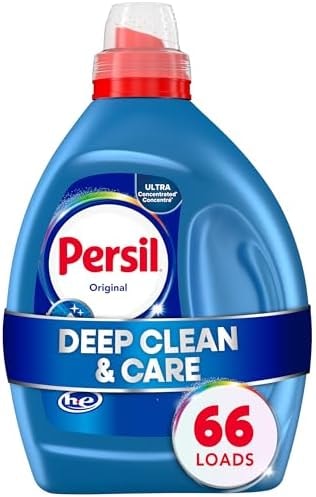 Persil Original Everyday Clean Liquid Laundry Detergent, 50 Fl Oz, 66 Loads, Ultra Concentrated, Deep Clean & Care for Colors & Whites, Laundry Soap for All Water Temperatures, HE Safe