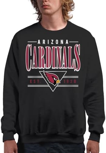 Junk Food NFL - Arizona Cardinals Established Retro Adult Crewneck