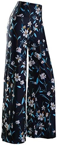 Arolina Palazzo Pants for Women Wide Leg Flowy Pants Casual Comfy High Waist Summer Pants