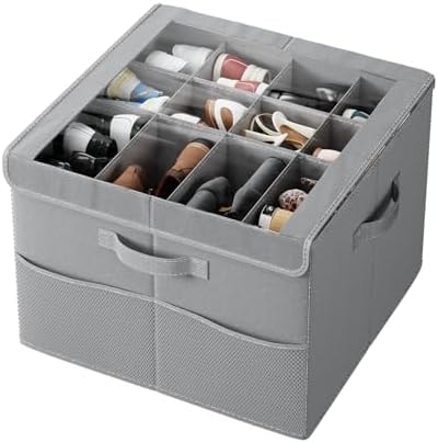 PHINOX Shoe Organizer for Closet, Fits up to 16-24 Pairs, 1 Pack, Grey